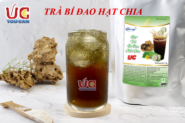 Cách pha trà BÍ ĐAO HẠT CHIA đơn giản .chỉ cần hoà tan với nước không cần đun nấu